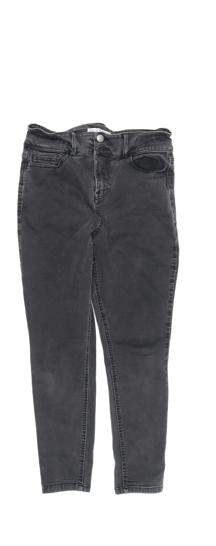 Zara Women’s Black Skinny Jeans, Size M, Mid-Rise Stretch Denim