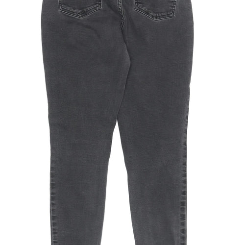 Zara Women’s Black Skinny Jeans, Size M, Mid-Rise Stretch Denim