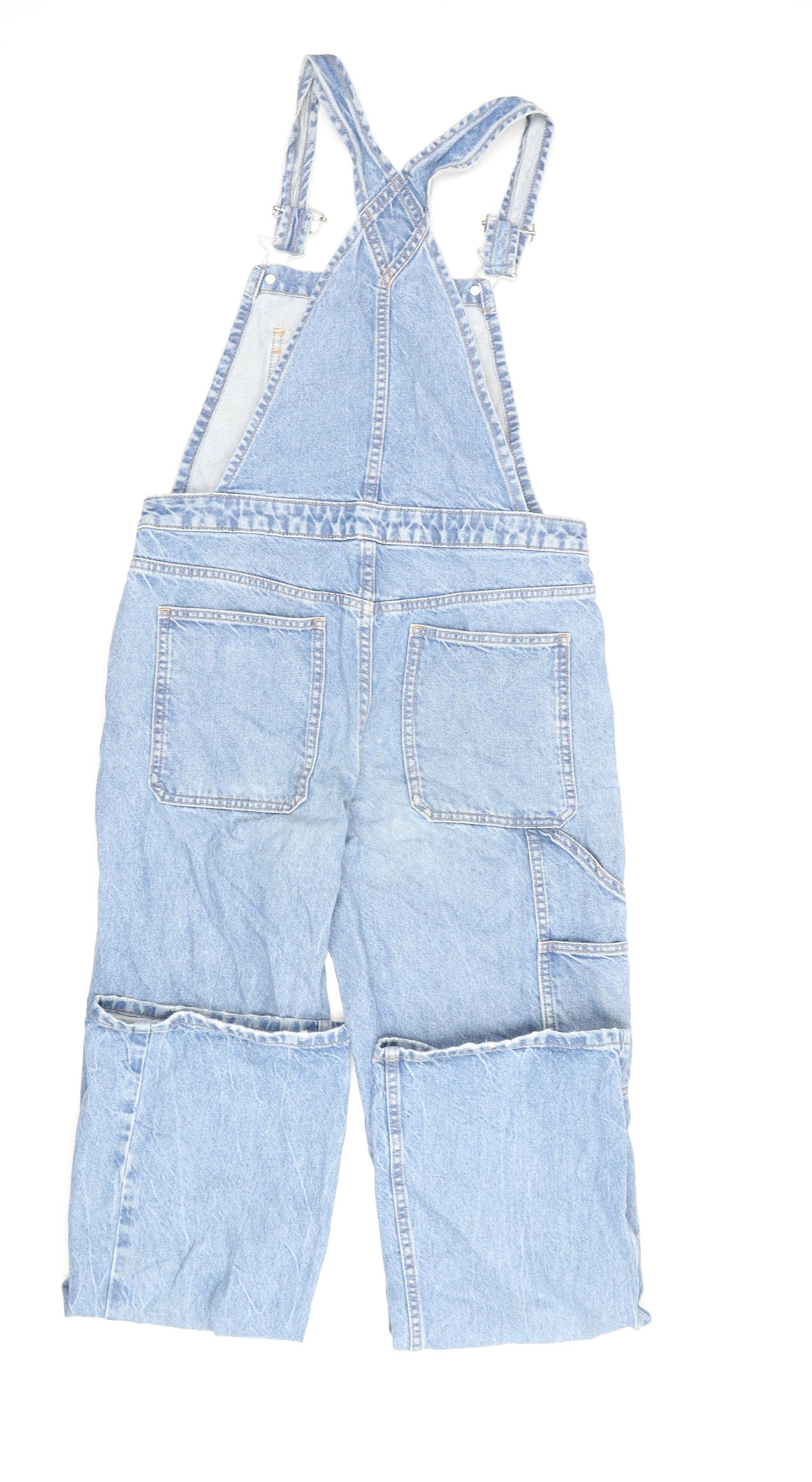 ASOS DESIGN Women's Blue Denim Dungarees Size 8