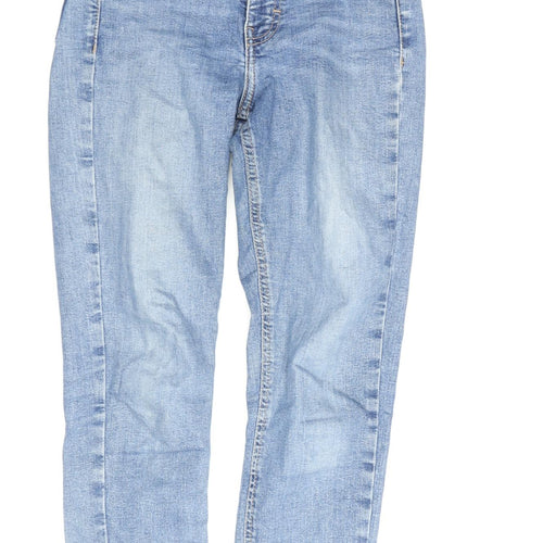 Topshop Women’s Blue Skinny Jeans, Size 8, Mid-Rise