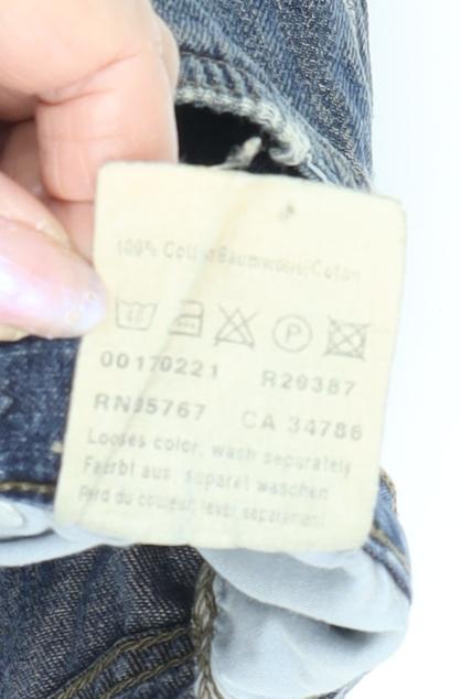 Mavi Men's Blue Wide-Leg Denim Jeans Size 36