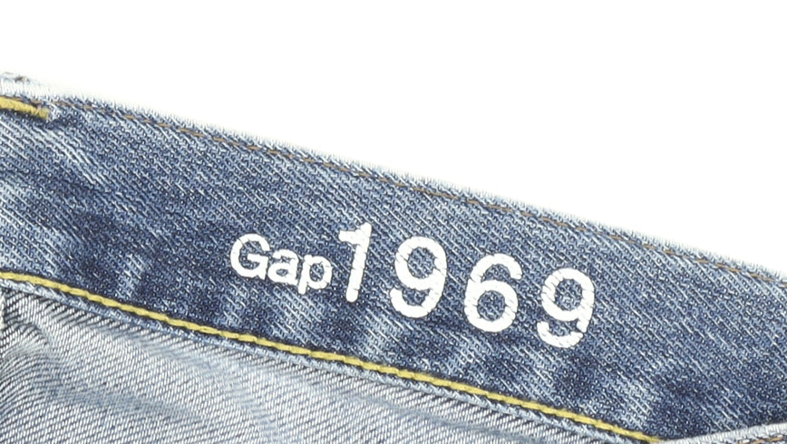 Gap Men's Blue Bootcut Jeans, Size 32, Distressed