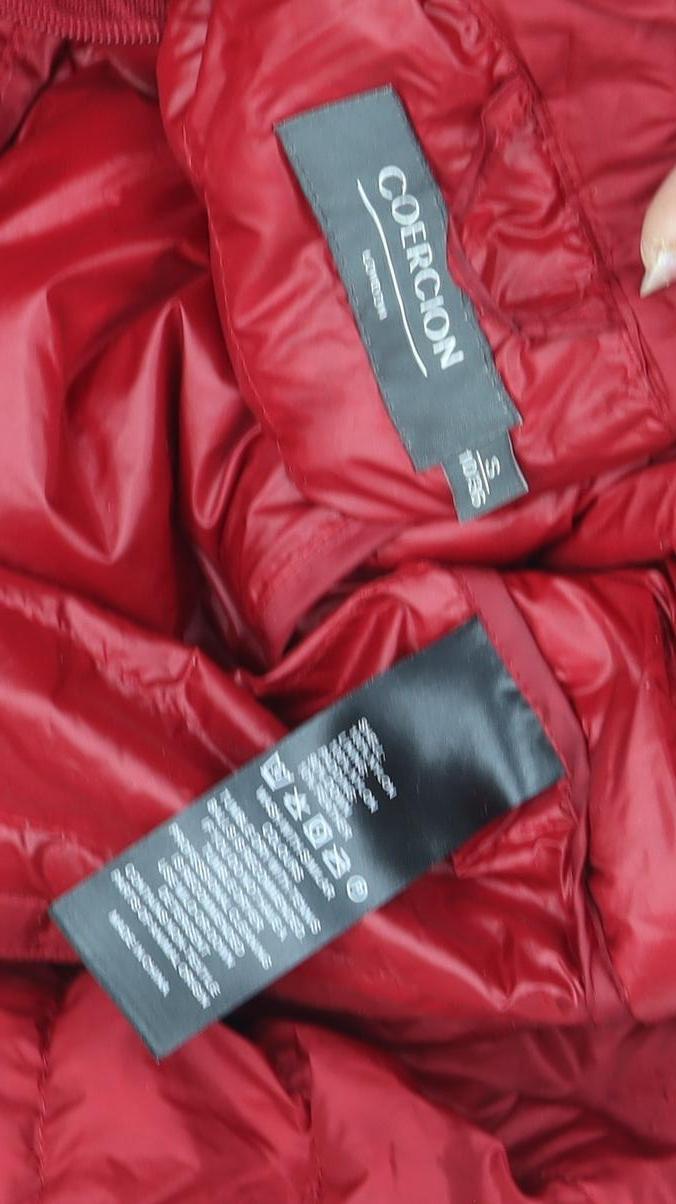 Coercion Women's Red Puffer Jacket Size S
