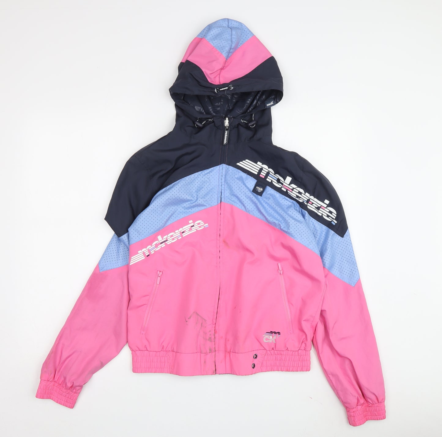 McKenzie Women's Pink Hooded Windbreaker Jacket Size 10