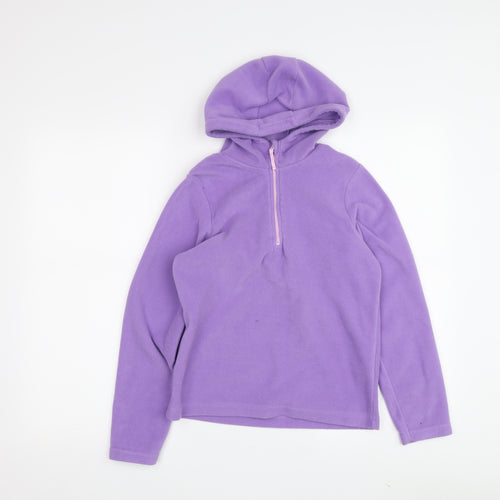 Girls Purple Mountain Warehouse Fleece Pullover Hoodie - Size 9-10