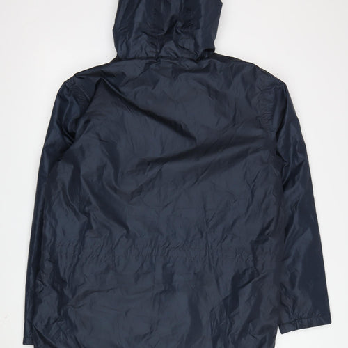 Cotton Traders Women's Blue Hooded Parka Jacket M