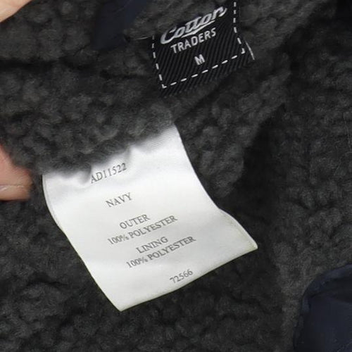 Cotton Traders Women's Blue Hooded Parka Jacket M