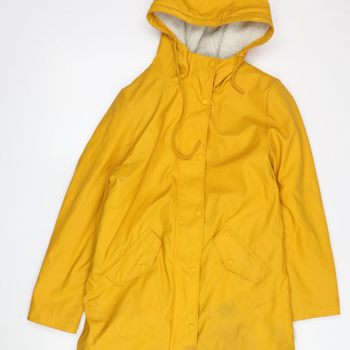 ONLY Women's Yellow Waterproof Rain Coat S