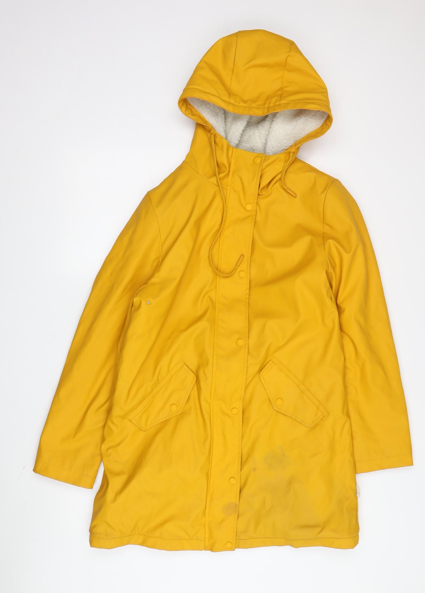 ONLY Women's Yellow Waterproof Rain Coat S