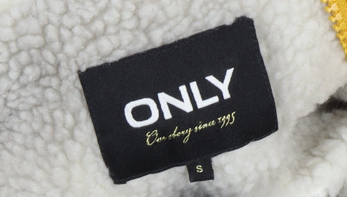 ONLY Women's Yellow Waterproof Rain Coat S