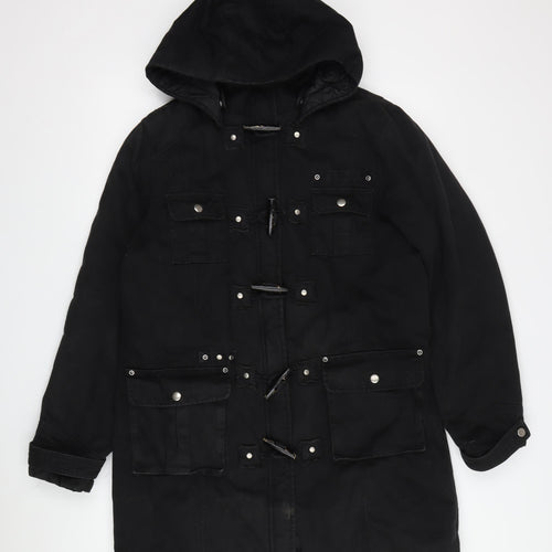 Dorothy Perkins Women's Black Parka Jacket Size 14