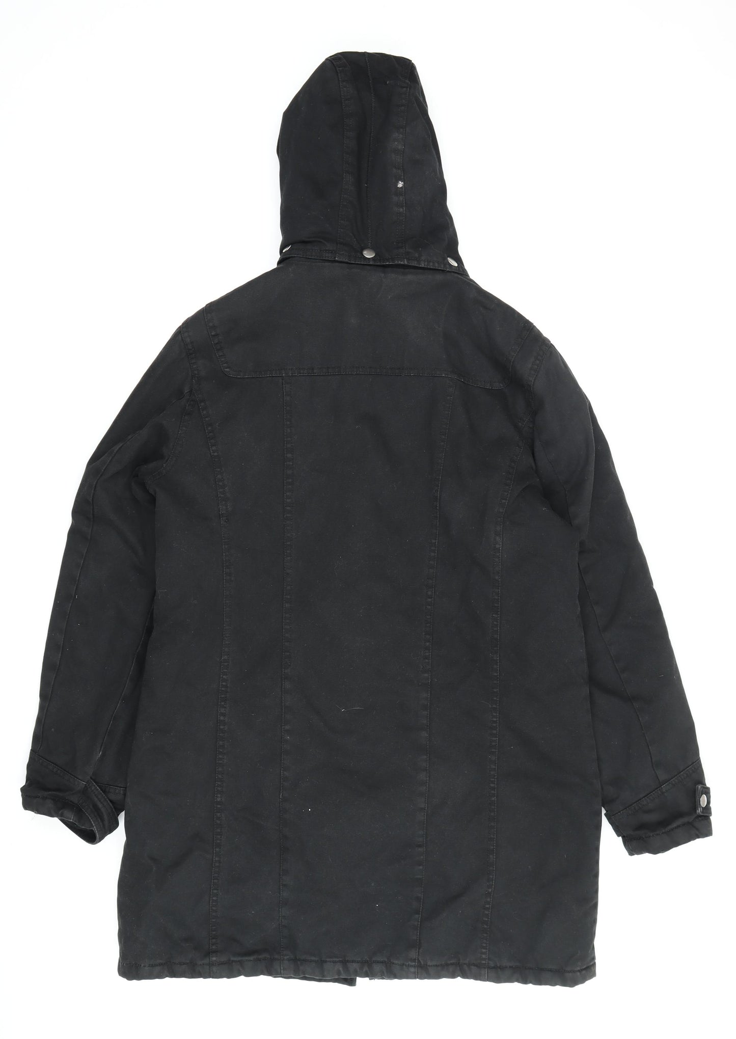 Dorothy Perkins Women's Black Parka Jacket Size 14