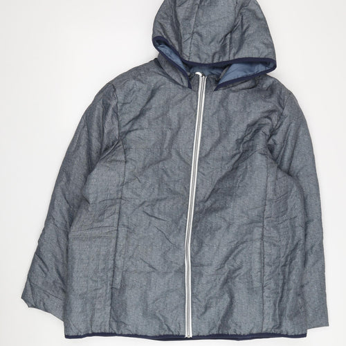 Nathalie Andersen Women's Grey Hooded Jacket Size S