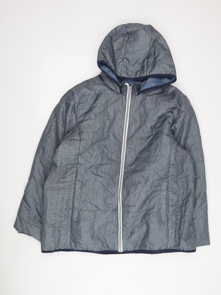 Nathalie Andersen Women's Grey Hooded Jacket Size S