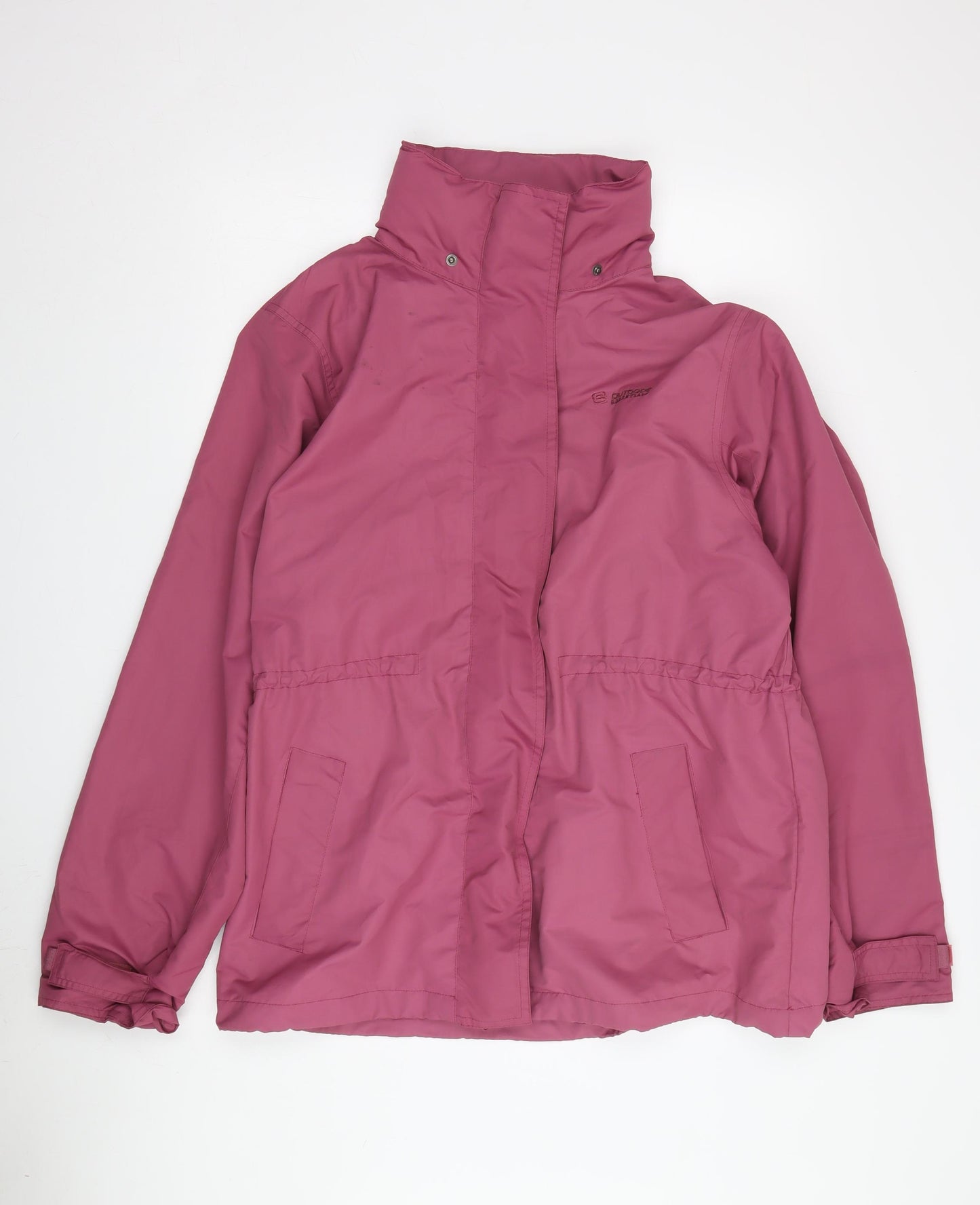 Outdoor Essentials Women's Pink Waterproof Hooded Jacket