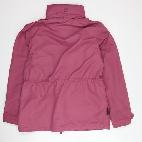 Outdoor Essentials Women's Pink Waterproof Hooded Jacket