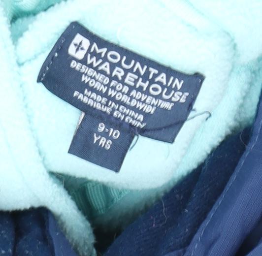Mountain Warehouse Boys Blue Parka Jacket 9-10 Years