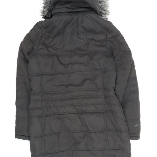 Craghoppers Women's Black Parka Coat UK 10 Waterproof