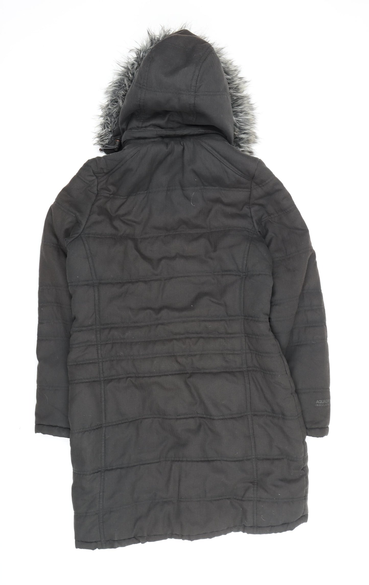 Craghoppers Women's Black Parka Coat UK 10 Waterproof