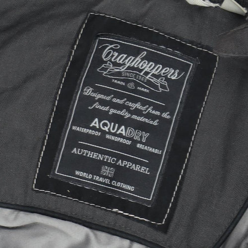 Craghoppers Women's Black Parka Coat UK 10 Waterproof