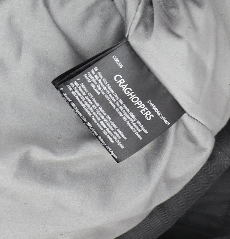 Craghoppers Women's Black Parka Coat UK 10 Waterproof