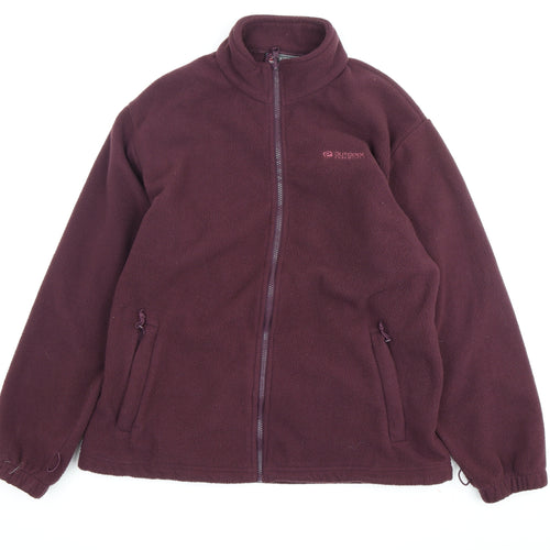 Outdoor Essentials Women's Purple Fleece Jacket Size 16