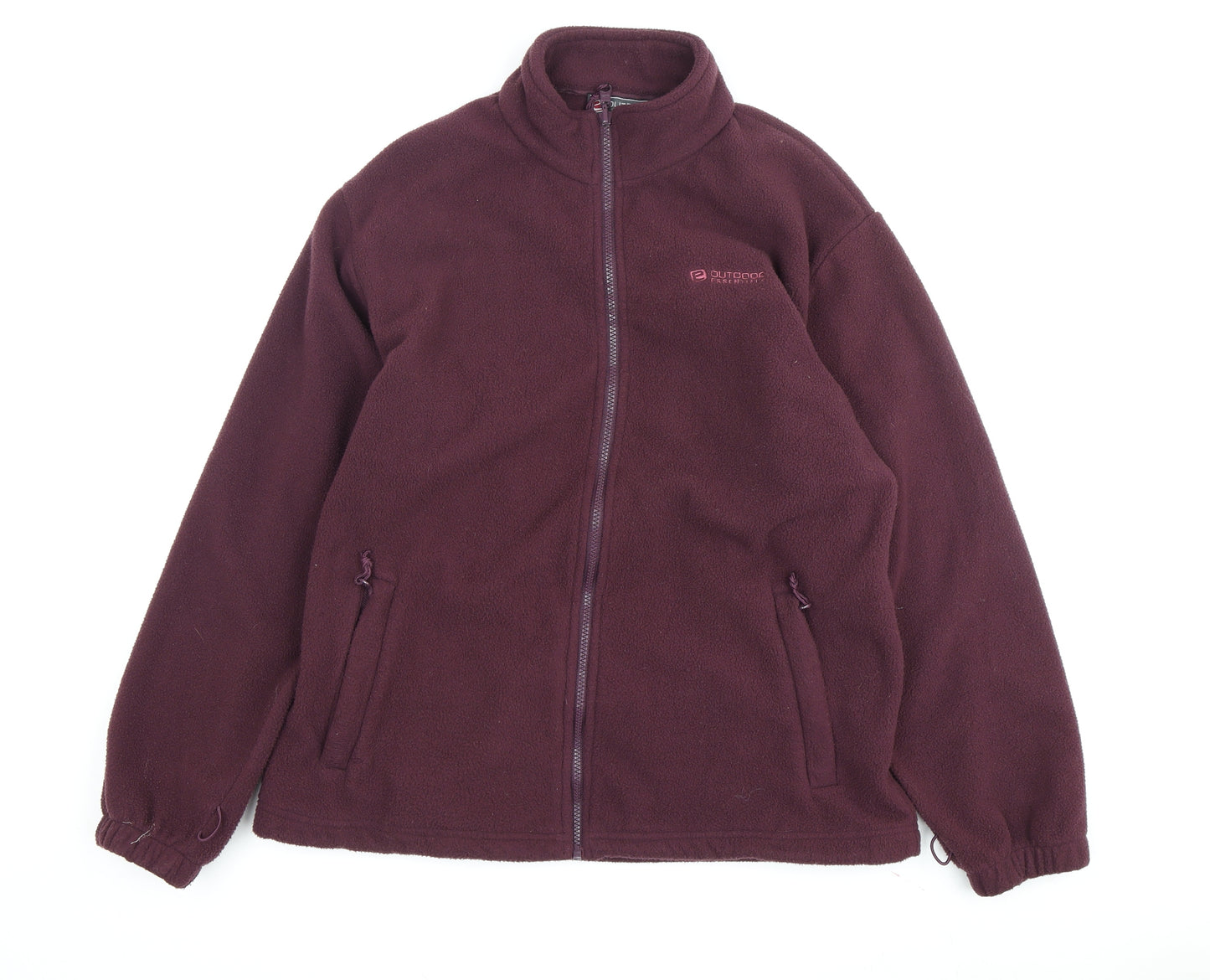 Outdoor Essentials Women's Purple Fleece Jacket Size 16