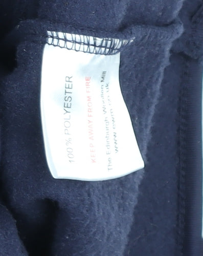 ISLE Women's Blue Mid-Length Fleece Zip Jacket M