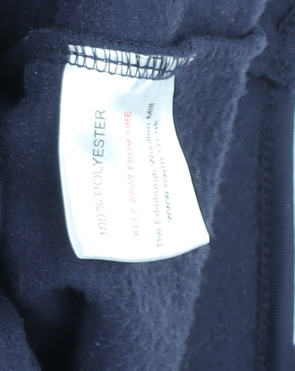 ISLE Women's Blue Mid-Length Fleece Zip Jacket M