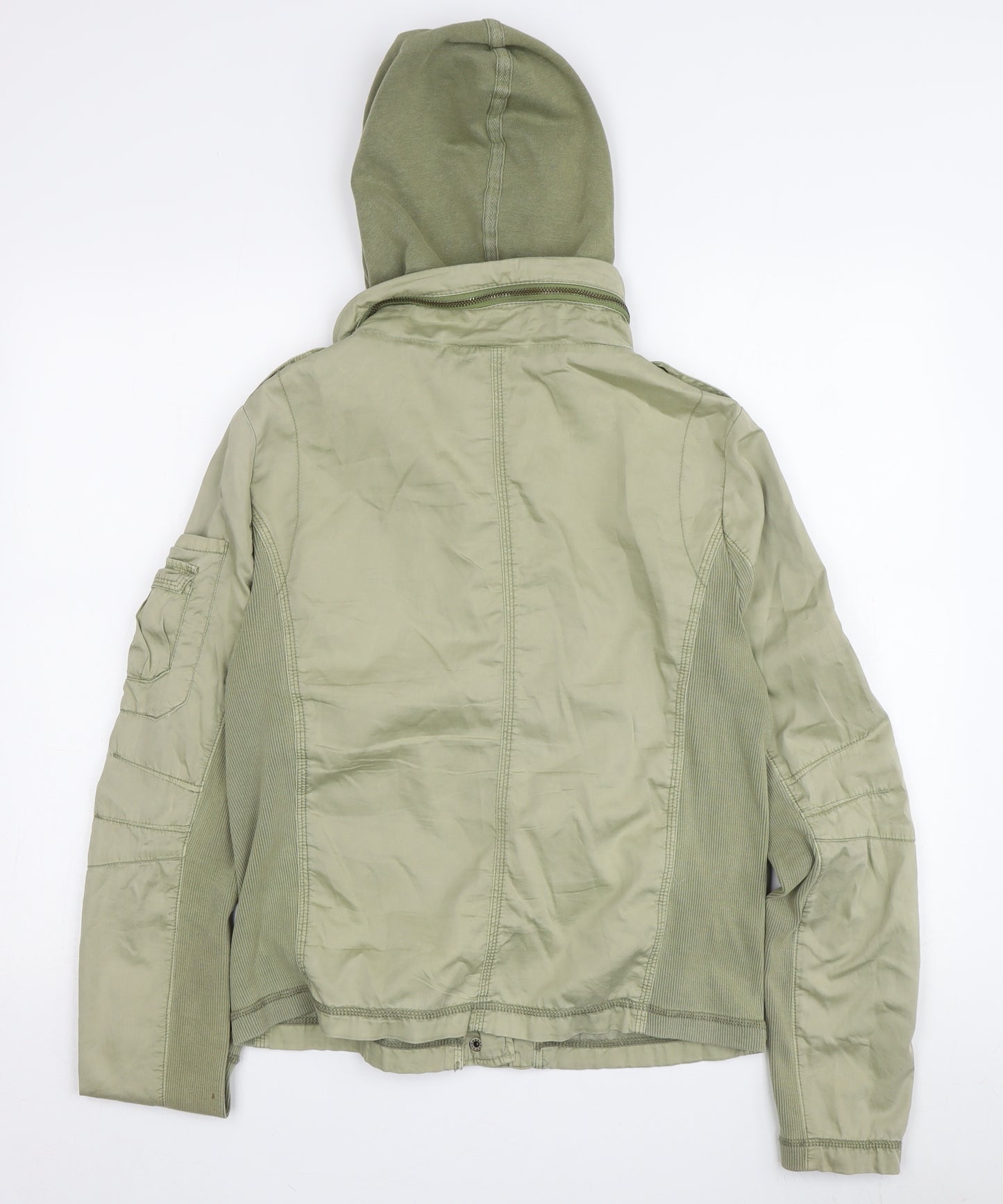 Topshop Women's Green Military Jacket Size 14