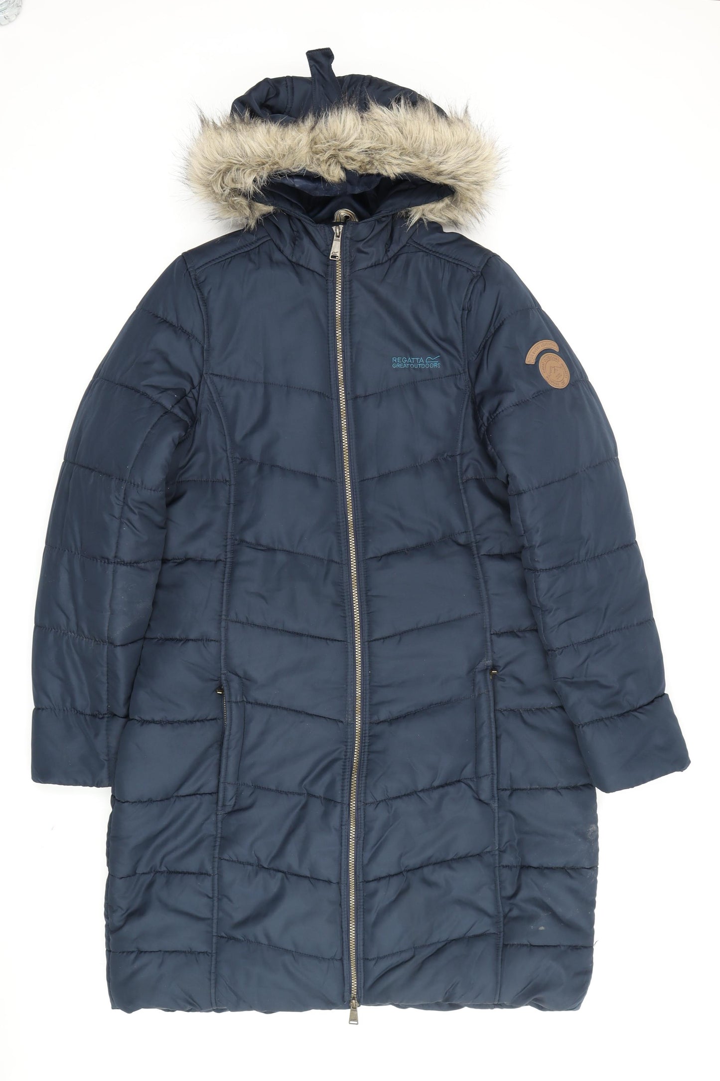 Regatta Women's Blue Puffer Coat Size 16