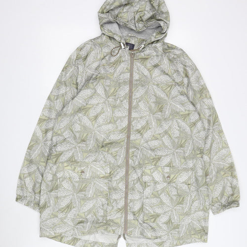 M&S Women's Multicoloured Floral Rain Coat L
