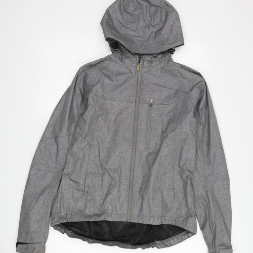 MADISON Women's Grey Mid-Length Hooded Jacket