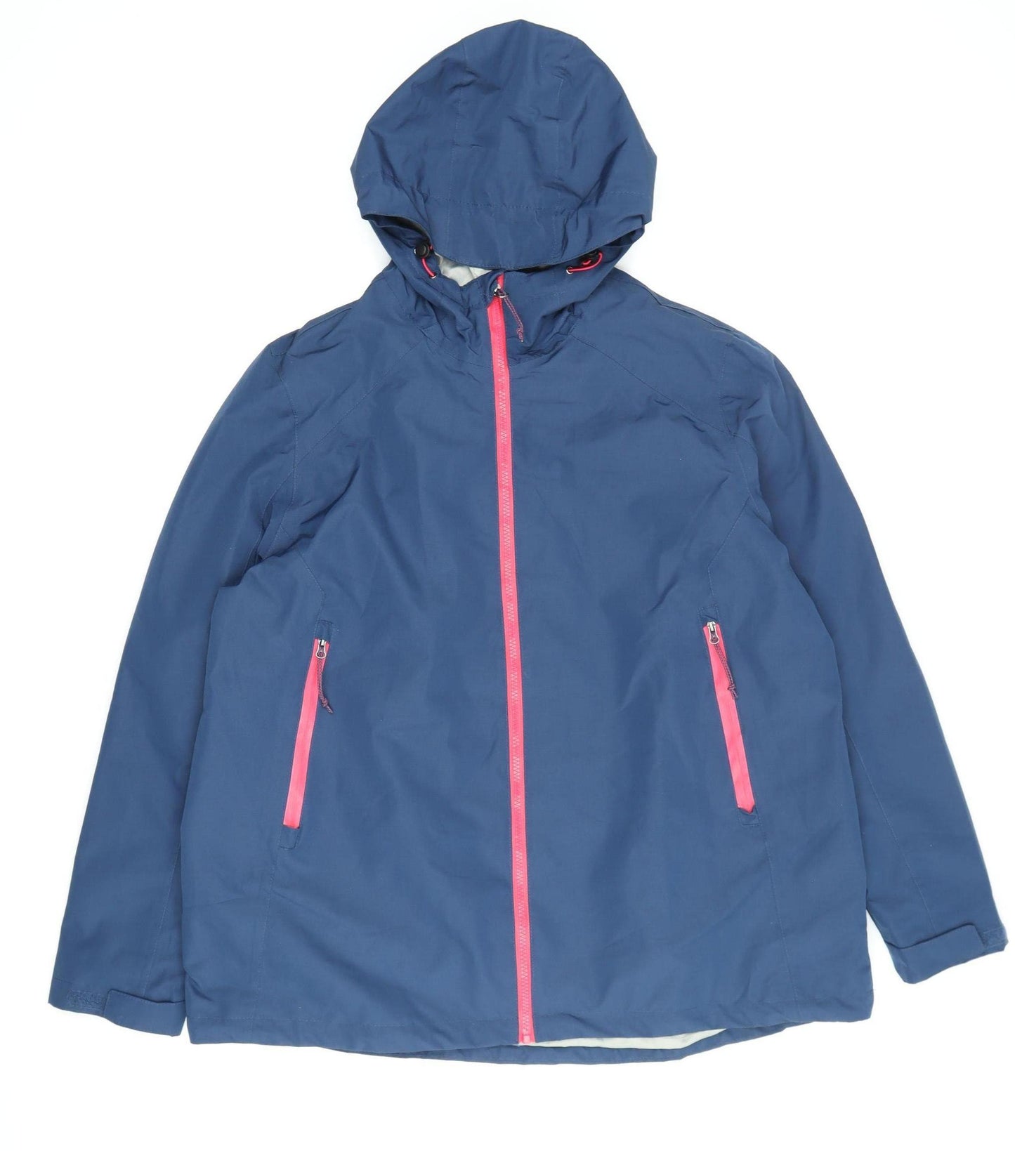 Rocktrail Women's Blue Waterproof Rain Coat Jacket Size 16