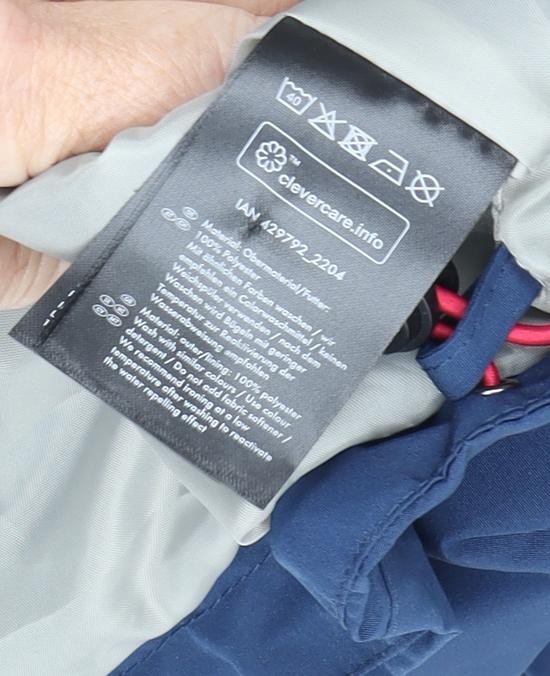 Rocktrail Women's Blue Waterproof Rain Coat Jacket Size 16