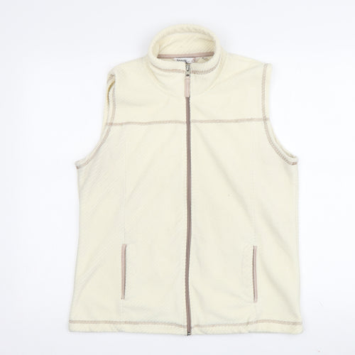 Amoretti Women's Ivory Waistcoat, Size S, Casual Sleeveless