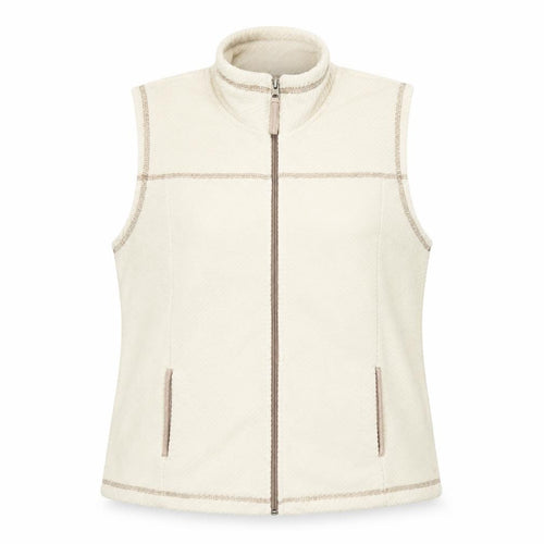Amoretti Women's Ivory Waistcoat, Size S, Casual Sleeveless