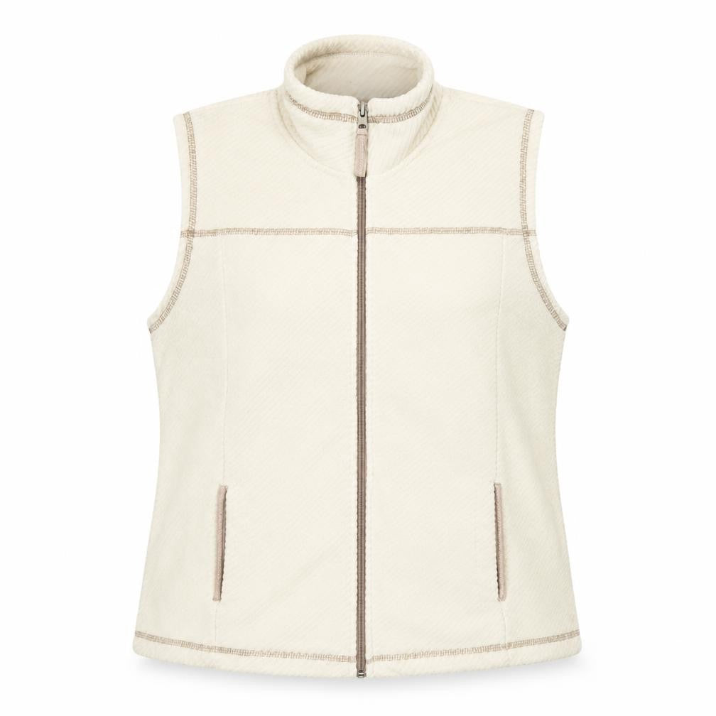 Amoretti Women's Ivory Waistcoat, Size S, Casual Sleeveless