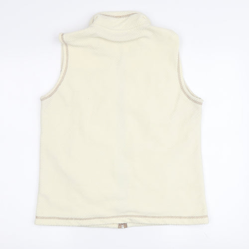 Amoretti Women's Ivory Waistcoat, Size S, Casual Sleeveless