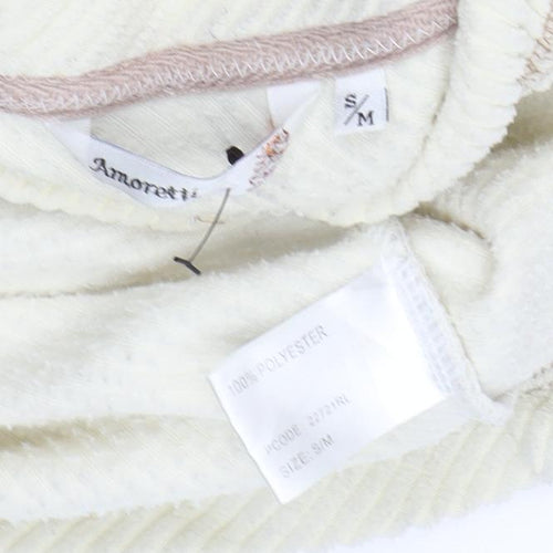 Amoretti Women's Ivory Waistcoat, Size S, Casual Sleeveless