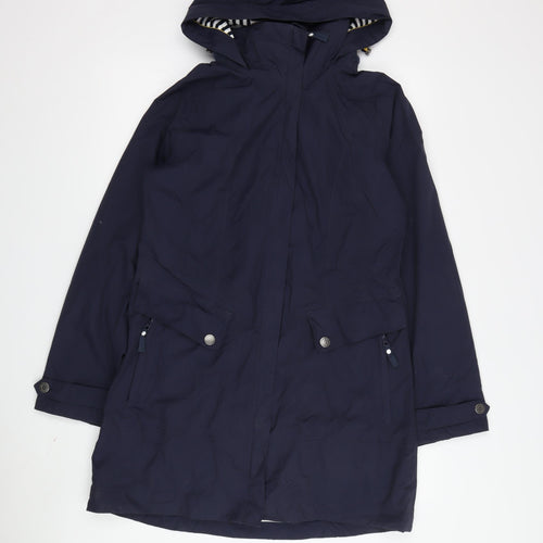 Trespass Women's Blue Hooded Parka Jacket M