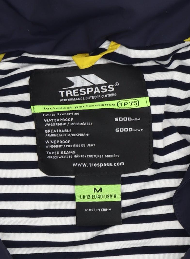 Trespass Women's Blue Hooded Parka Jacket M