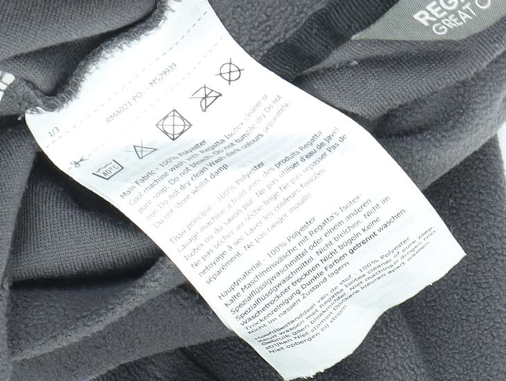 Regatta Men's Black Fleece Pullover, Size L - Outdoor