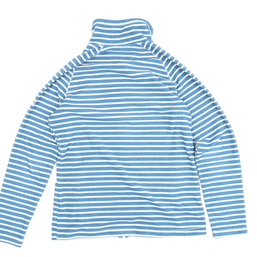 Craghoppers Women's Blue Striped Fleece Zip Jacket Size 12