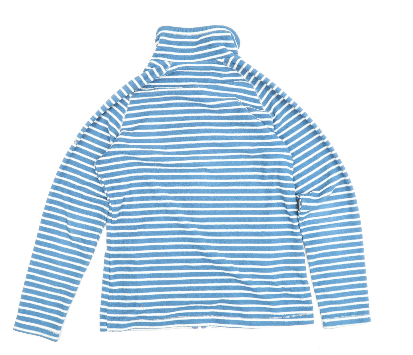 Craghoppers Women's Blue Striped Fleece Zip Jacket Size 12