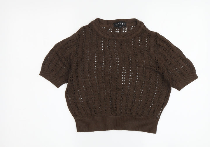 Motel Brown Women's Pullover Jumper, S, Casual