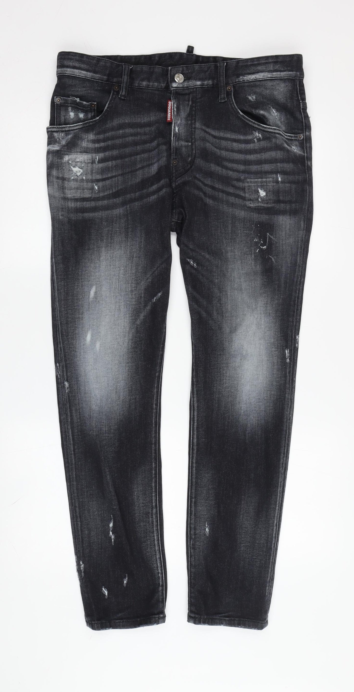 Dsquared2 Men’s Black Skinny Jeans - Size 48
