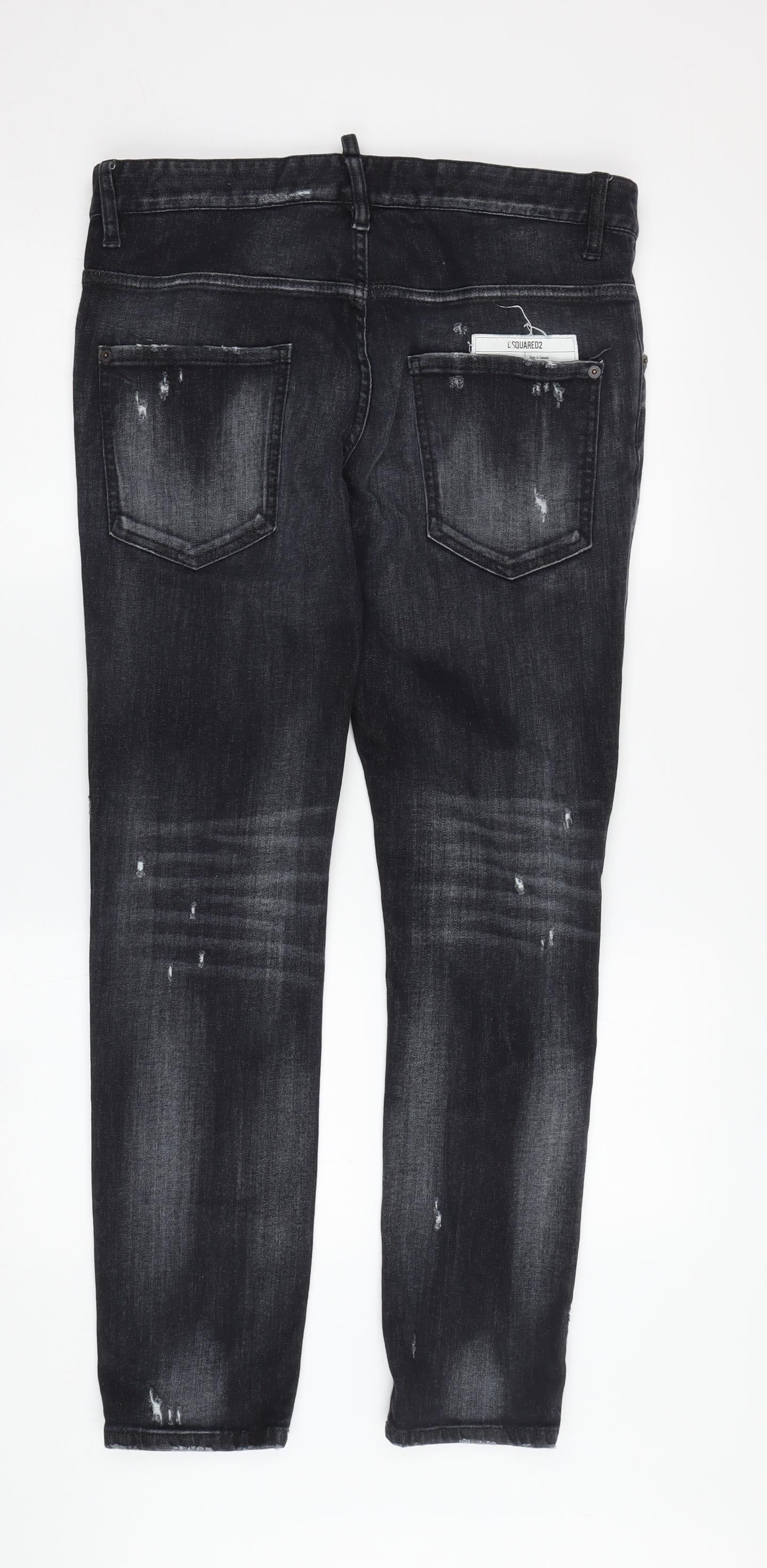 Dsquared2 Men’s Black Skinny Jeans - Size 48