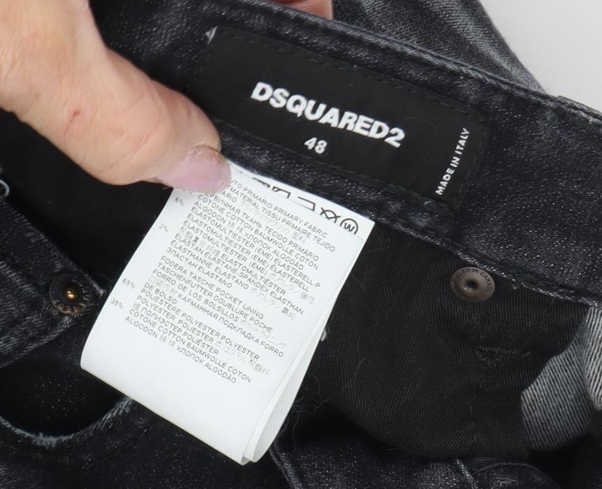 Dsquared2 Men’s Black Skinny Jeans - Size 48