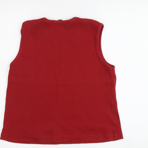 Cotton Traders Women's Red Tank - Medium
